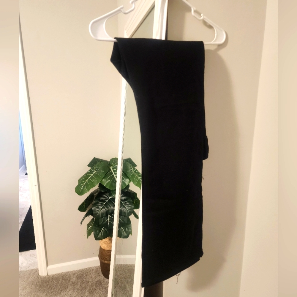 Black womens flare jeans.